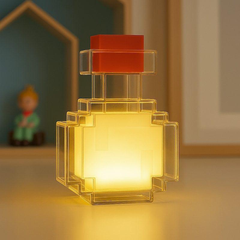 Mini-Potion Lumineuse Pixel Art – Lampe Gaming | BLOC & PIXEL